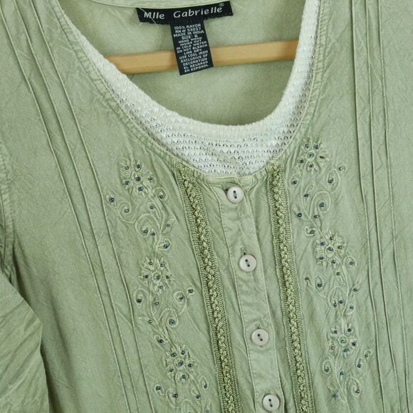 Vintage Renaissance Faire Dress Medieval 90s Size 6 Castlecore Tiered Midi - Picture 3 of 11